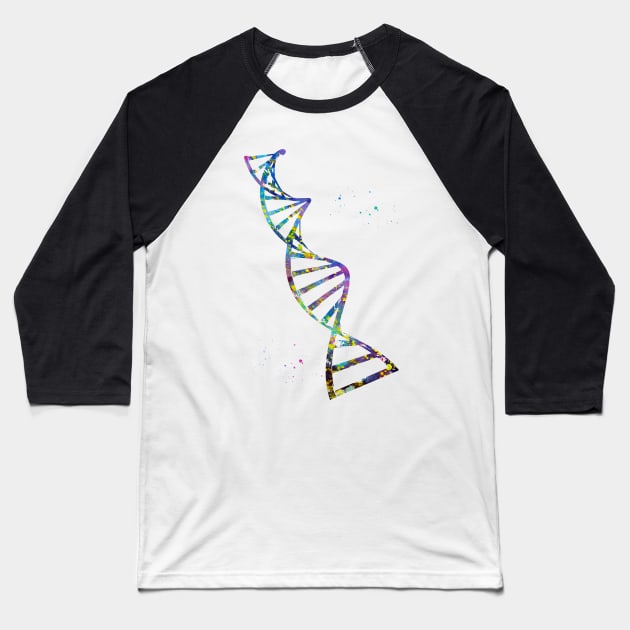 Double helix Baseball T-Shirt by erzebeth